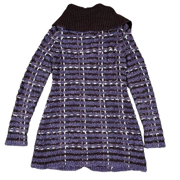 Sleeping on Snow Anthropologie Tweedy Mohair Alpaca & Wool Sweater Jacket Small - Picture 2 of 6